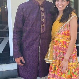 Purple Men’s Kurta Jacket